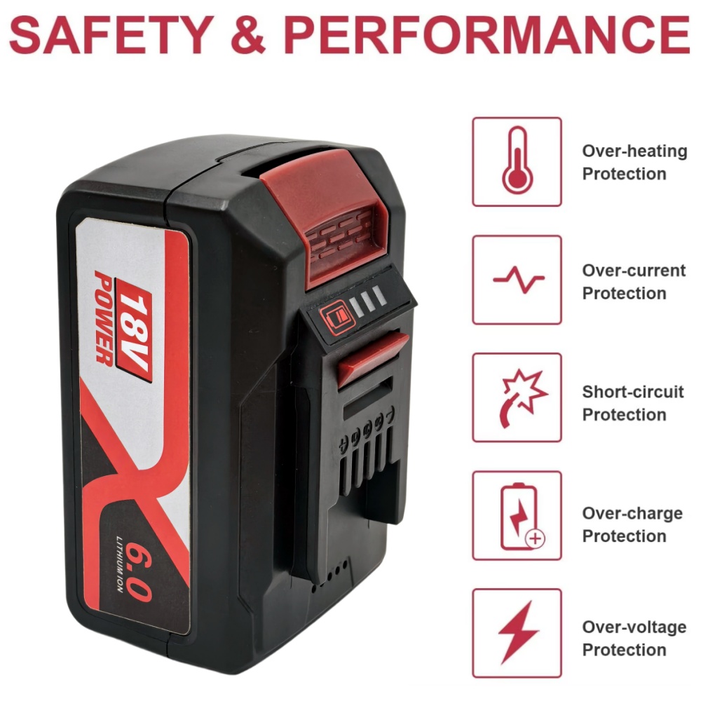 Power Xchange Tools - Voor EINHELL EIN18C2 6Ah Vervangende Batterij